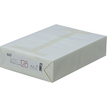 AEGC-128A4 αエコグロスコート128 A4 128g (500枚) 汎用品 (225-2575)