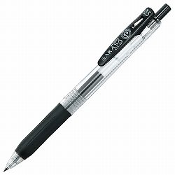 ゼブラ JJ15-BK ノック式ジェルボールペン サラサクリップ 0.5mm 黒