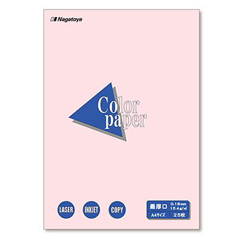長門屋商店 ナ-3519 Color Paper A4 最厚口 さくら