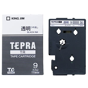 KINGJIM TT9KM テプラ テープカートリッジ 透明ラベル
