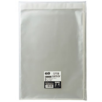 CPP袋 Aワイド用フタ・テープ付 240×330＋40mm 1パック（100枚） 汎用品 (015-0103) 1パック(10