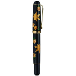 くれ竹万年毛筆 DBA140-10 夢銀河 山中塗蒔絵 賑わいの春秋