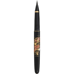くれ竹万年毛筆 DU180-115 蒔絵物語 扇面 黒