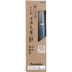 くれ竹 DAM9-999 万年毛筆本漆・夢銀河 中字替穂首