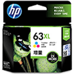 HP F6U63AA HP63XL インクカートリッジ カラー(増量)