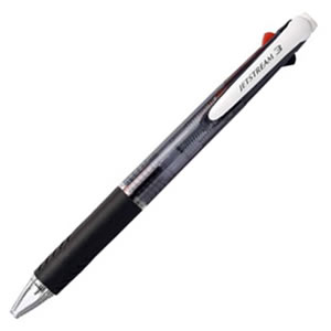 三菱鉛筆 SXE340007.24 ジェットストリーム 3色ボールペン 0.7mm 黒