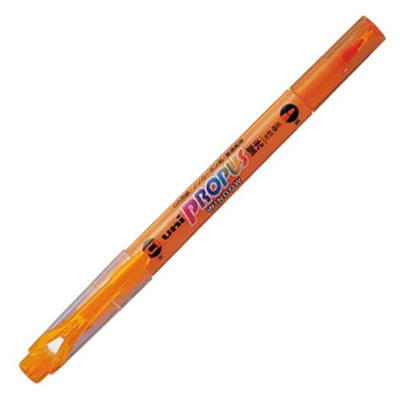 三菱鉛筆 PUS102T.4 蛍光ペン プロパス ウインドウ オレンジ