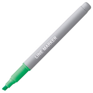 TS-LMS-G 蛍光マーカー シングルタイプ（キャップ式） グリーン 汎用品