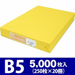 サクラカラーペーパー B5判 最厚口 黄色