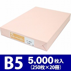 サクラカラーペーパー B5判 最厚口 さくら色