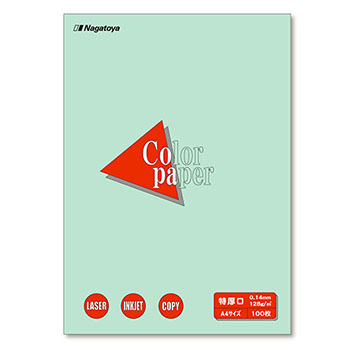 長門屋商店 ナ-3411V Color Paper A4 特厚口 浅黄 (125-1128) 1冊=100枚