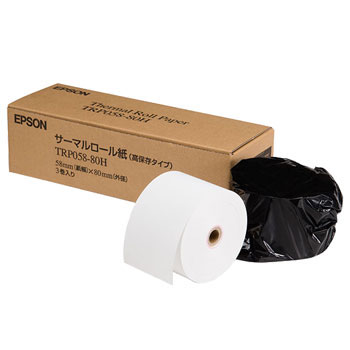 EPSON TRP058-80H TMシリーズ用サーマルレシートロール紙/高保存タイプ/58mm幅