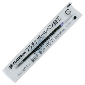 プラチナ SBSP-80A(F07)#1 油性ボールペン替芯(なめらかインク) 0.7mm 黒