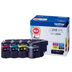 BROTHER LC21E-4PK インクカートリッジ お徳用4色パック