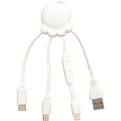 Xoopar XP61040.14MF Octopus 充電ケーブル ホワイト