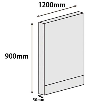 パーテーションLPX 高さ900 幅1200 スチール ホワイト