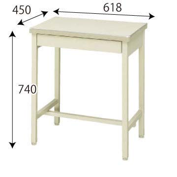旧JIS 1人用営業用机 ニューグレー
