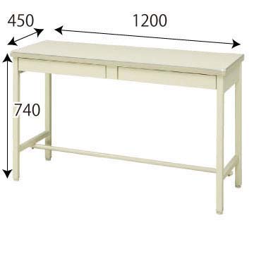 OF-820 旧JIS 営業（2人用）机 ニューグレー