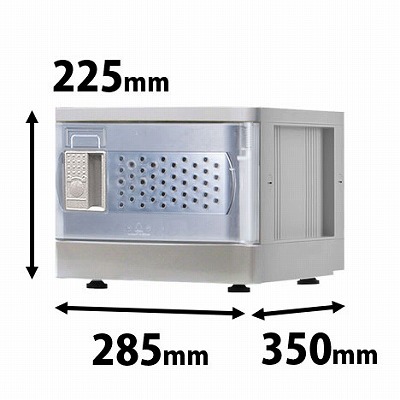 プラスチックミニロッカー SSタイプ ベース付 クリア