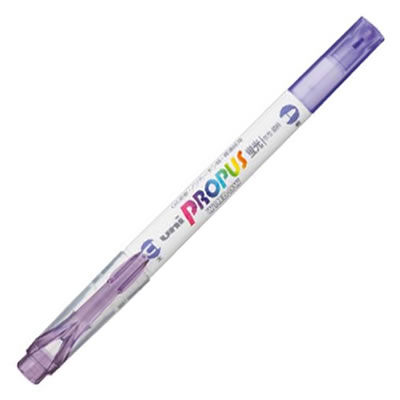 三菱鉛筆 PUS102T.34 蛍光ペン プロパス ウインドウ ソフトカラー ラベンダー