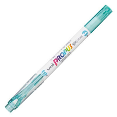 三菱鉛筆 PUS102T.32 蛍光ペン プロパス ウインドウ ソフトカラー アクア
