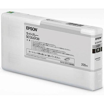 EPSON SC12LGY20 SureColor用 インクカートリッジ ライトグレー 純正