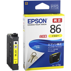 エプソン（EPSON）純正インク ICY86 イエロー 大容量｜オフィネット