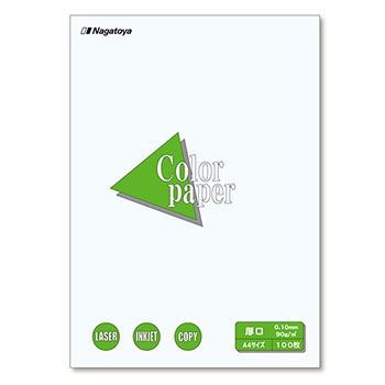 長門屋商店 ナ-3301 Color Paper A4 厚口 白 1冊(100枚) (220-6929) 1冊=100枚