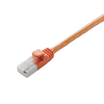 ELECOM LD-GPT/DR3/RS ツメ折れ防止LANケーブル(Cat6) (241-3617)オレンジ 3m