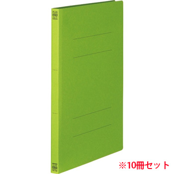 PLUS NO.021Nリーフグリーン フラットファイル 樹脂とじ具 A4タテ 150枚収容 背幅18mm リーフグリーン