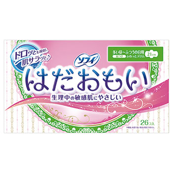 ユニ・チャーム ソフィ はだおもい ふつうの日用 羽つき (264-8884) 1パック(26個)