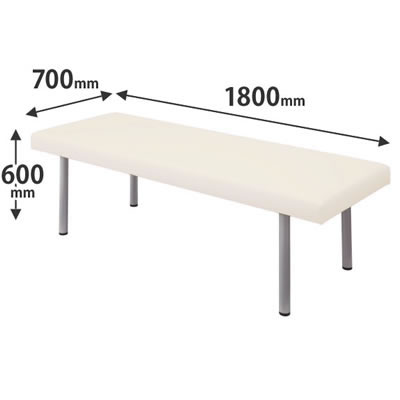 一般診察台向け診察台 高さ600 幅1800 クリームホワイト