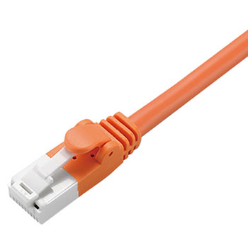ELECOM LD-CTT/DR2/RS Cat5e対応ツメ折れ防止LANケーブル オレンジ 2m (241-5710)
