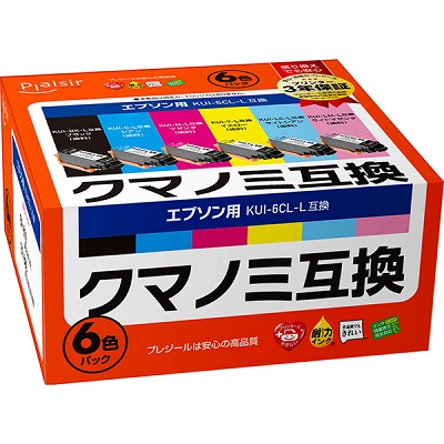 Plaisir PLE-EKUIL-6P インクカートリッジ6色パック （染料）クマノミ 汎用品