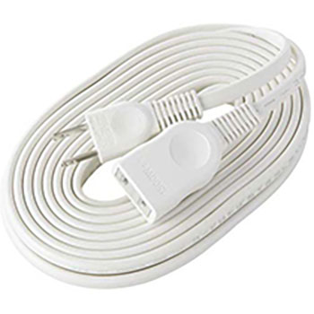 ELPA LPE-105N(W) 延長コード 2Pメス-2Pオス ホワイト 5m