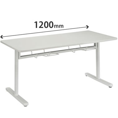 食堂用テーブル 4人掛け 幅1200×奥行750mm ホワイト