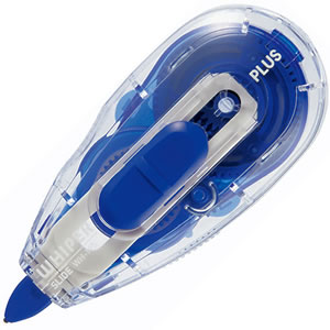 PLUS WH-115 BL 修正テープ ホワイパースライド 本体 5mm幅×12m ブルー