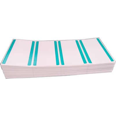 STZ-OG10 整理NO付連番ラベル 折畳タイプ 緑