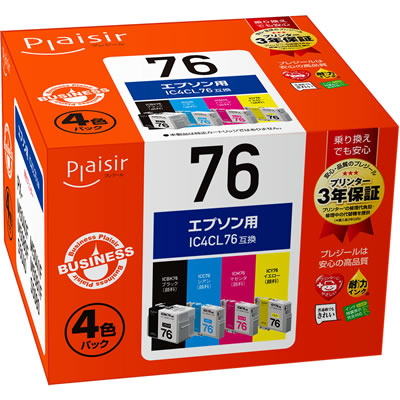 Plaisir BPL-E76-4Pインク 4色パック 汎用品