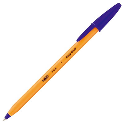 BIC E-ORGF20EGBLU 油性ボールペン オレンジEG 0.7mm 青 業務用パック