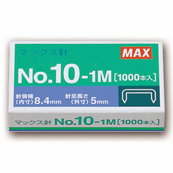 マックス MS91187 ホッチキス針 小型10号シリーズ 50本連結×20個入 No.10-1M