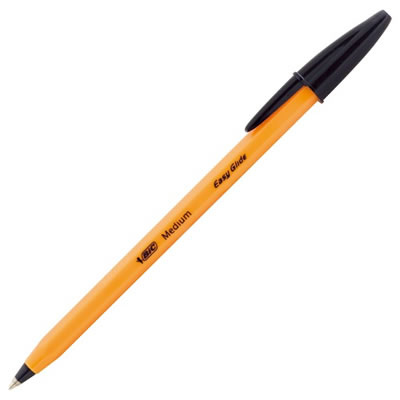 BIC E-ORMJ20EGBLK 油性ボールペン オレンジEG 1.0mm 黒 業務用パック