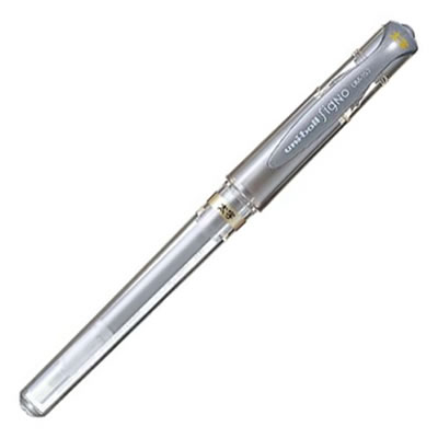 三菱鉛筆 UM153.26 ゲルインクボールペン ユニボール シグノ 太字 1.0mm 銀