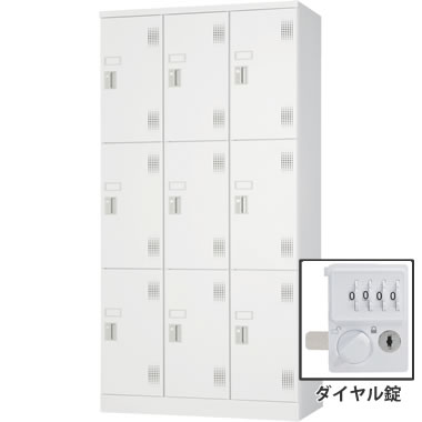 ULK-D5NN 豊國工業 5人用 外付扉型ロッカー ダイヤル錠 ホワイトグレー ULK-D5NN 豊國工業 5人用 外付扉型ロッカー ダイヤル錠 ホワイトグレー