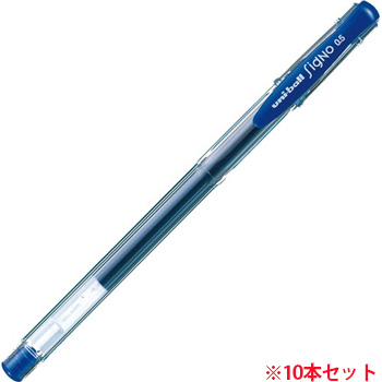 三菱鉛筆 UM100EW.33 ゲルインクボールペン ユニボール シグノ エコライター 0.5mm 青 10本セット