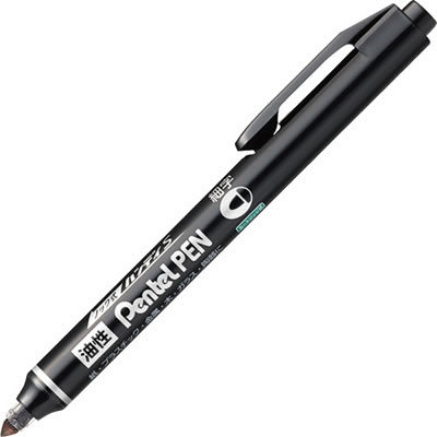 ペンテル NXS15-AP 油性マーカー ノック式ハンディS Pentel PEN 細字丸芯 黒