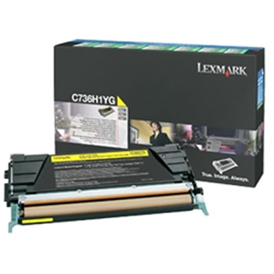 LEXMARK C736H1YG リターンプログラムトナーカートリッジ・イエロー(大容量/10000枚)
