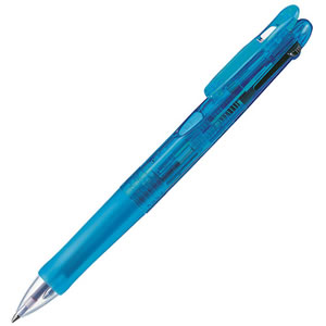 ゼブラ 3色油性ボールペン クリップ-オンG 3C 0.7mm （軸色:ライトブルー