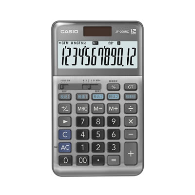 CASIO JF-200RC-N 軽減税率計算対応電卓 12桁