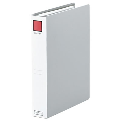 キングジム 89 名刺ホルダーS型 A4タテ 2穴 820ポケット タテ入れ グレー